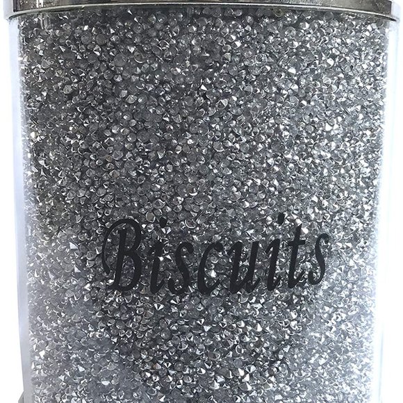 Crushed Diamond Biscuit Storage Jar - Picture 3 of 5